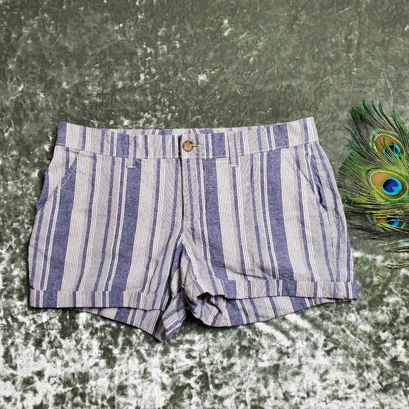 Old Navy Striped Cuffed Shorts - Picture 1 of 10